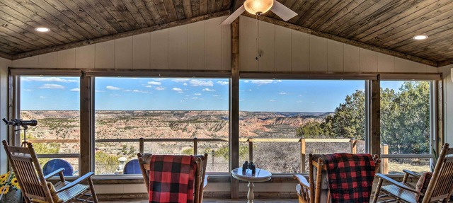 ¡NUEVO! Casa renovada con vistas al cañón de Palo Duro!