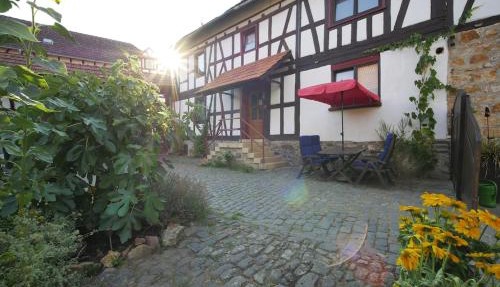 Cozy half-timbered house in beautiful courtyard
