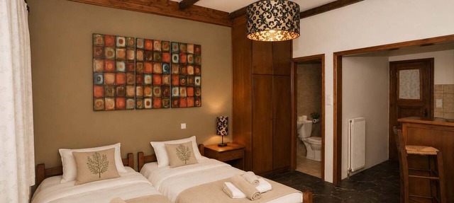 Goura Guesthouse Garden Twin Room Lake Doxa