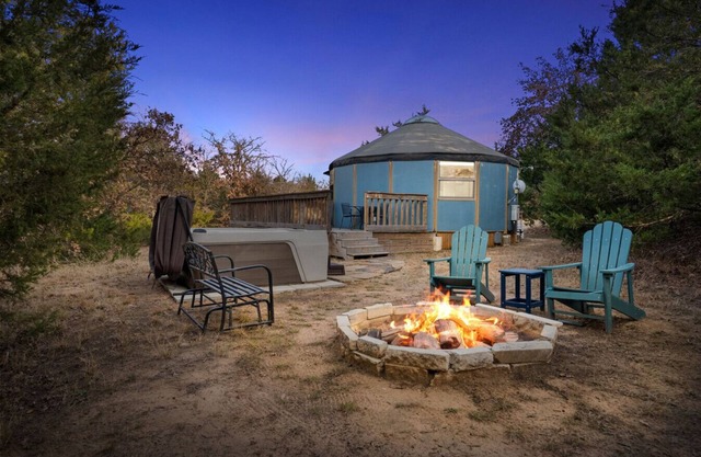 Blue Velvet Yurt Saint Jo Texas