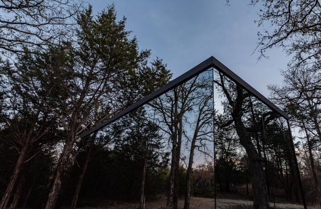 Mirror House in the North Texas Hill Country